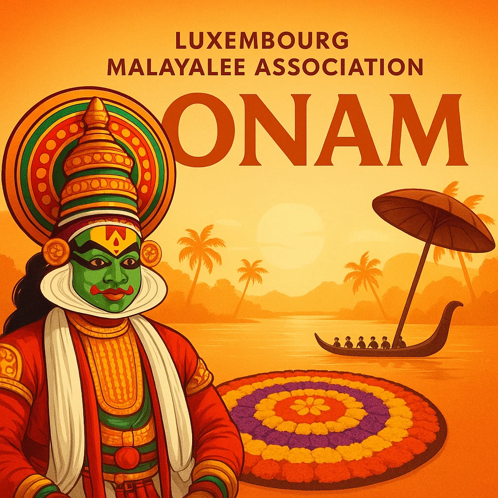 Onam poster with Kathakali
