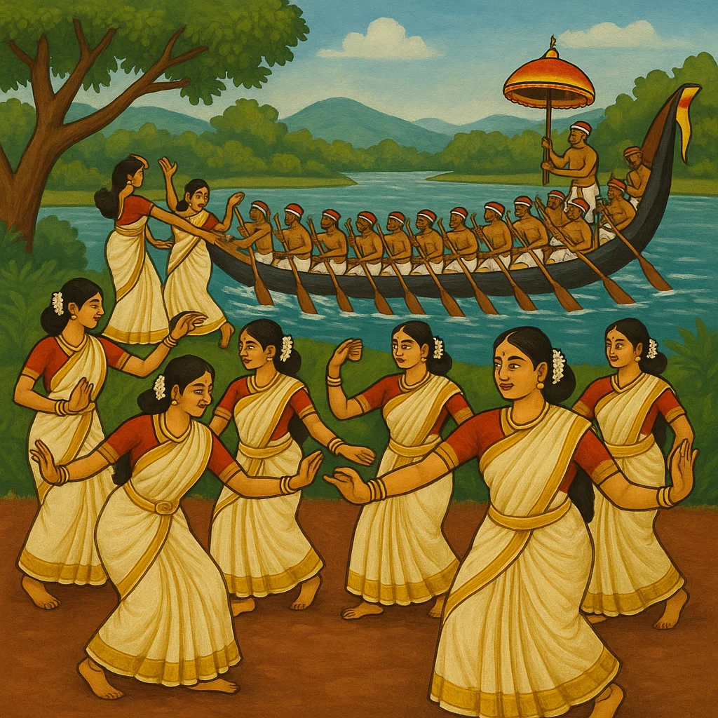 Boat race and group dance